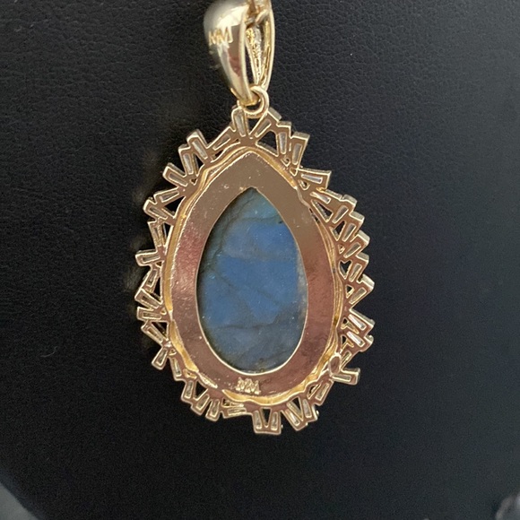 Melinda Maria NWOT Emily Long Pendant Necklace Stone necklace - Picture 5 of 9